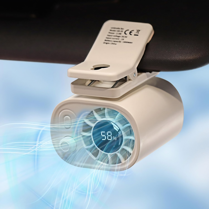 Clip On Fan Portable Cooling Fan Rechargeable Wearable Cooler