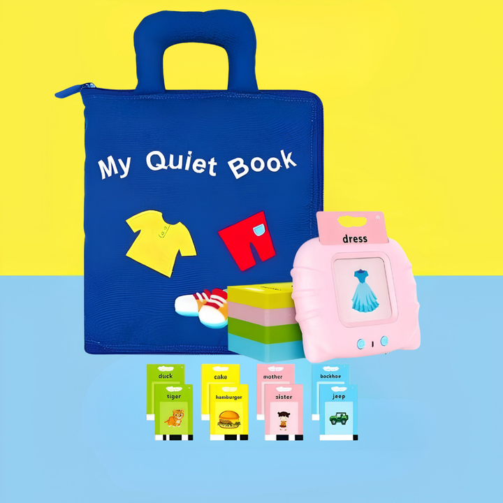 Learning Montessori Educational Toy Toddlers Fabric Activity Book
