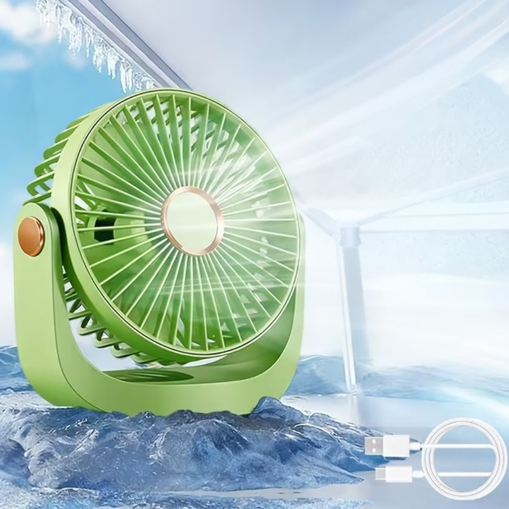 Tragbare Klimaanlage USB-Schreibtischventilator Wiederaufladbar Leise Kühlung