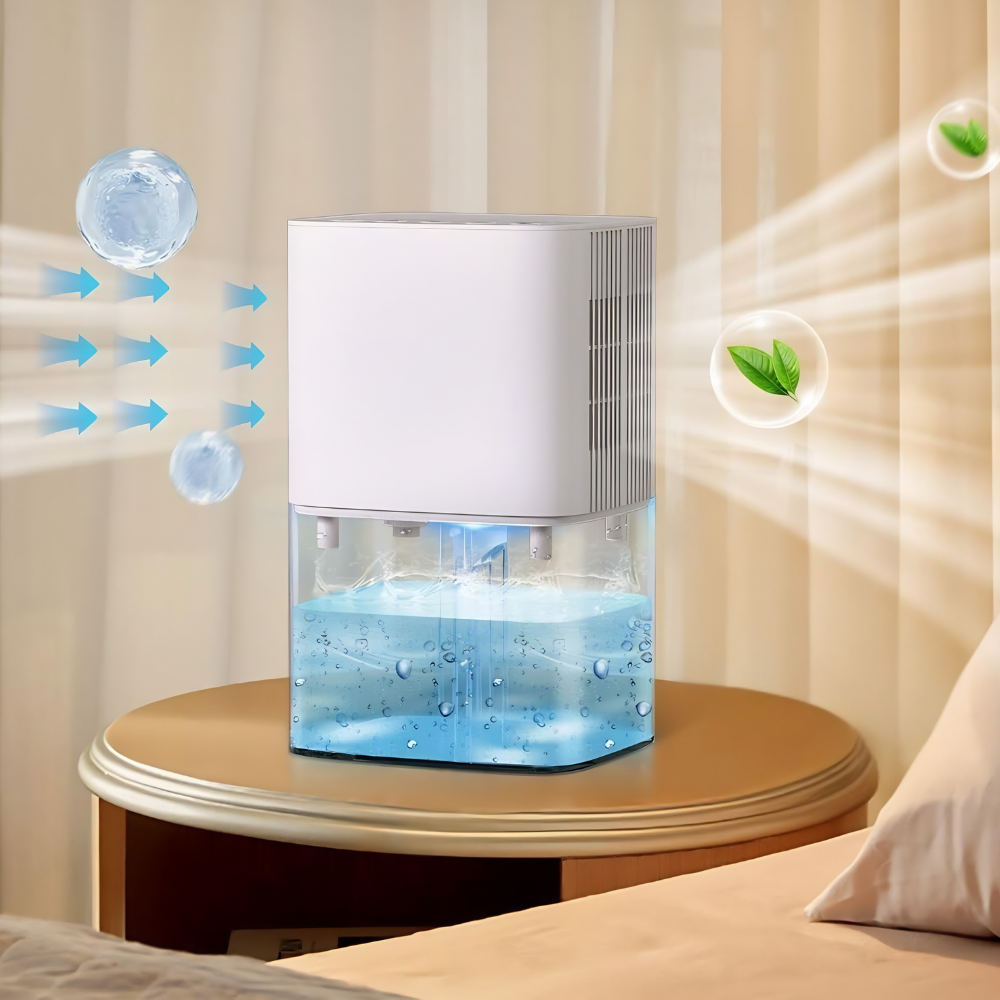 Dehumidifier 58oz Tank Portable Quiet Bedroom Bathroom Air Drying