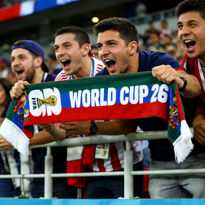 Soccer Scarf World Cup USA Flag Fan Woven Supporter