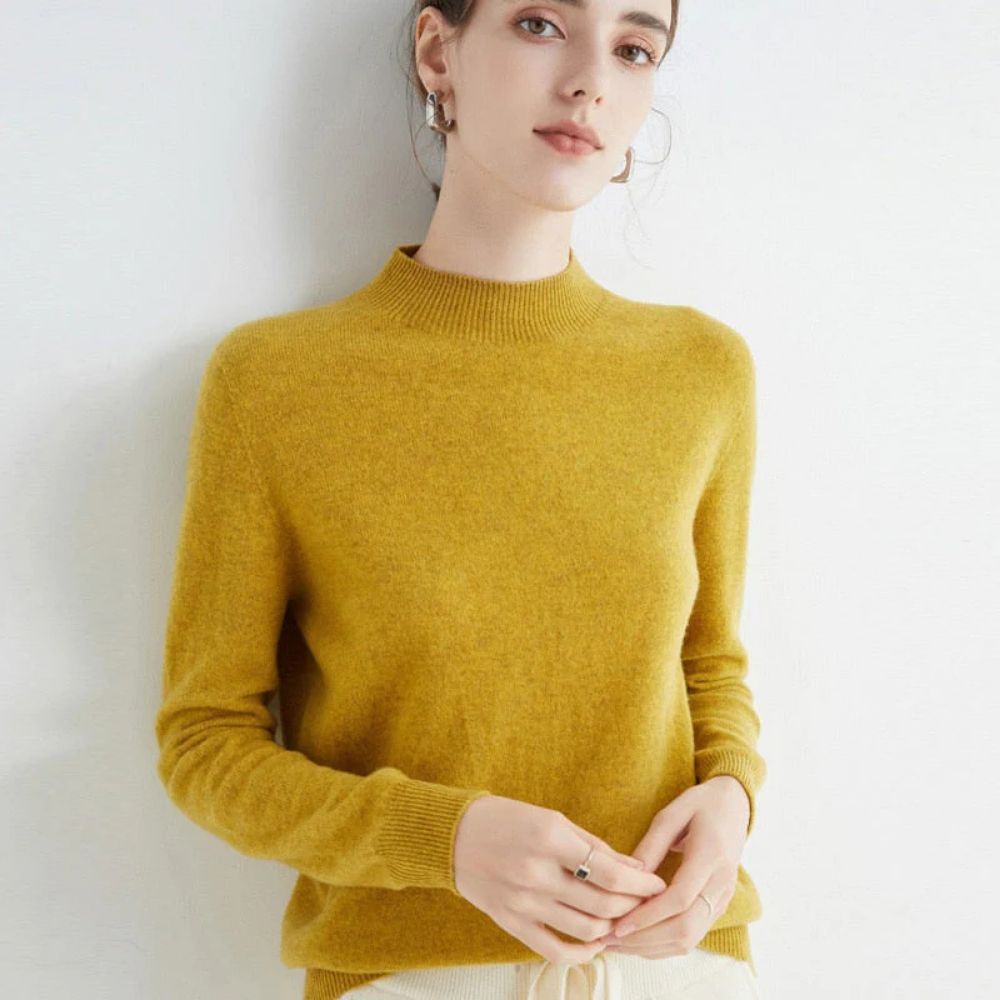 Maglione in cashmere e seta Maglione leggero a maglia Maglione in cashmere