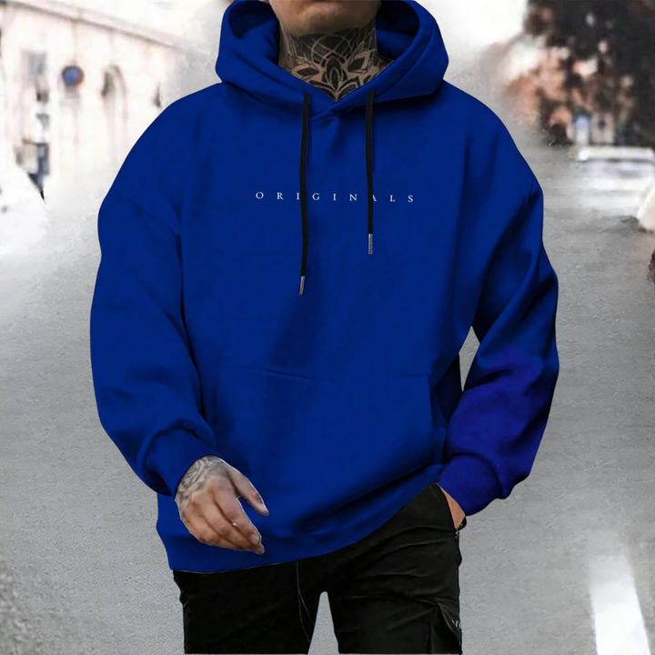 Men's Hooded Sweatshirt Casual Oversized Cotton Pullover