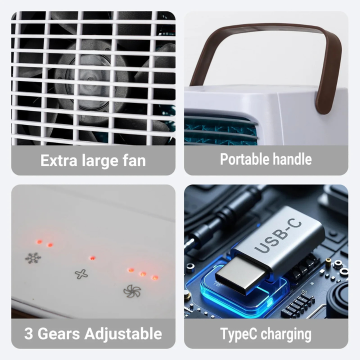 Evaporative Cooler Portable Remote Cooling Fan Desk