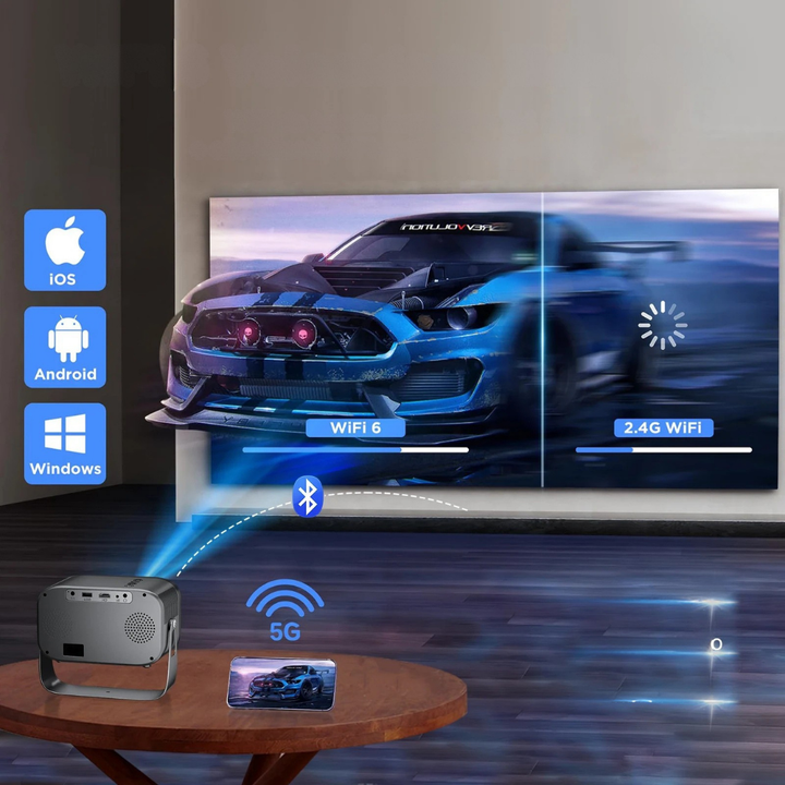 World Cup Portable Projector Mini Projector Bluetooth Home Entertainment