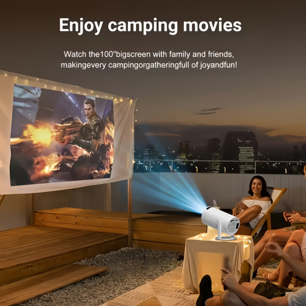Mini-Projektor Weltmeisterschaft 1080P Smart Tragbar WiFi Bluetooth 4K