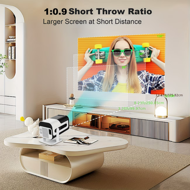 Projektorleinwand Weltmeisterschaft Tragbarer Mini-Projektor Smart 1080P