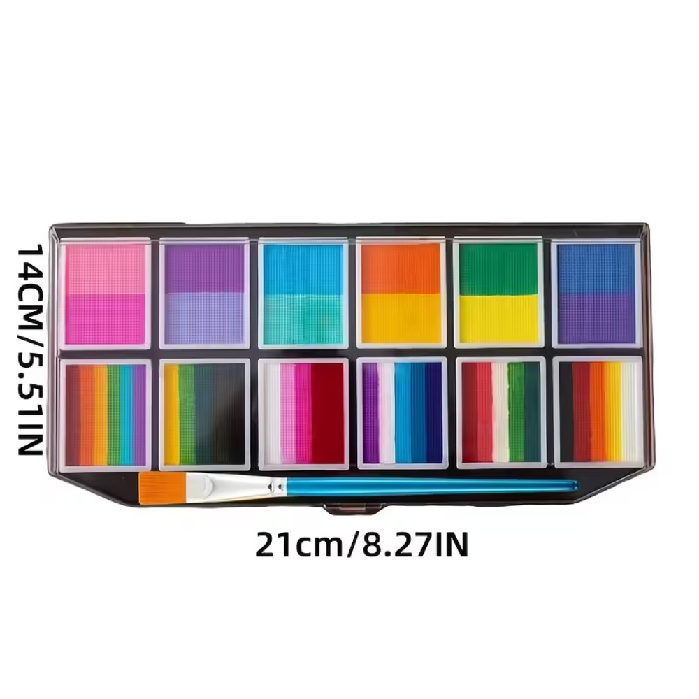 Body Paint Face Paint Kit 12 Colors Washable Makeup World Cup