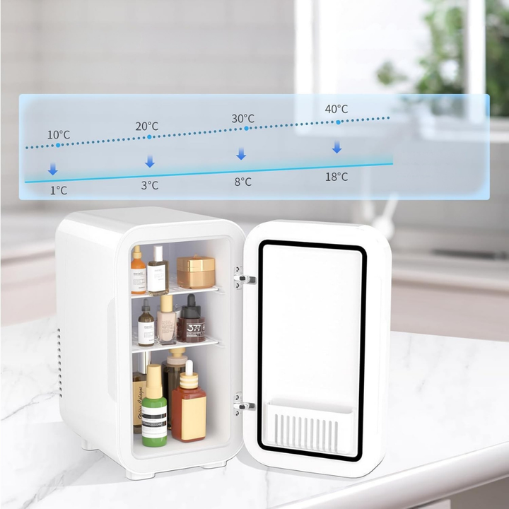 Mini Fridge Portable Cooler Compact Beverage Refrigerator