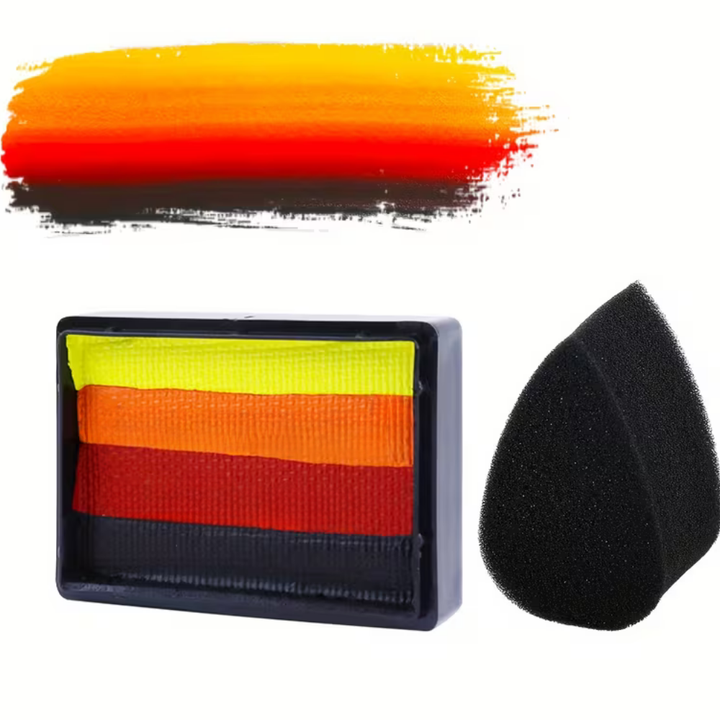 Set di pittura per il corpo Rainbow Split Cake, trucco per il viso, trucco UV, Coppa del Mondo