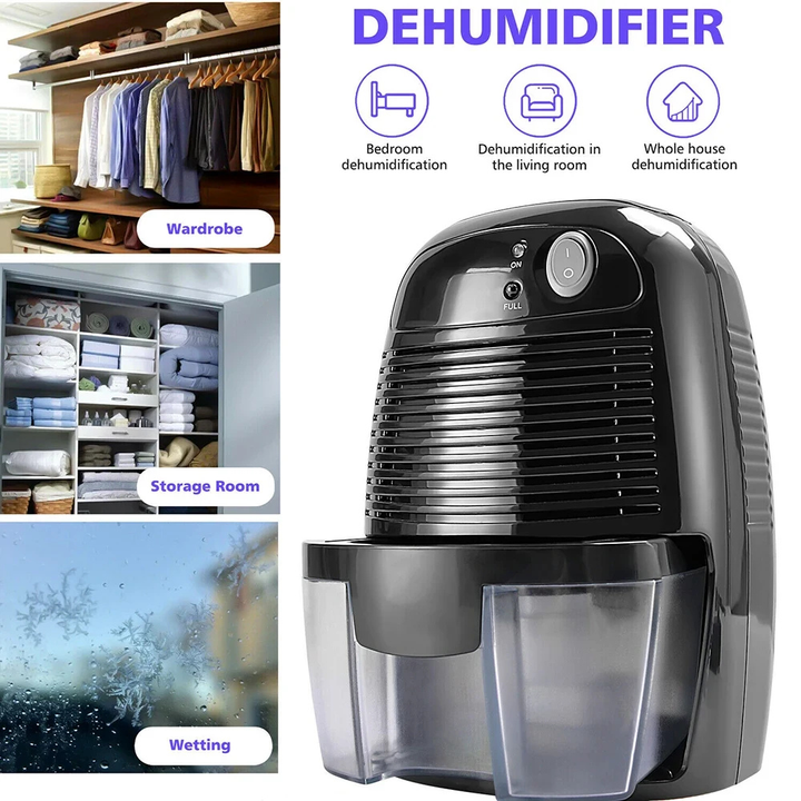 Home Dehumidifier Portable Compact Quiet Moisture Absorber