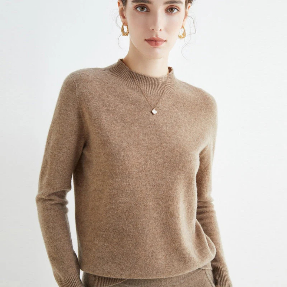 Maglione in cashmere e seta Maglione leggero a maglia Maglione in cashmere