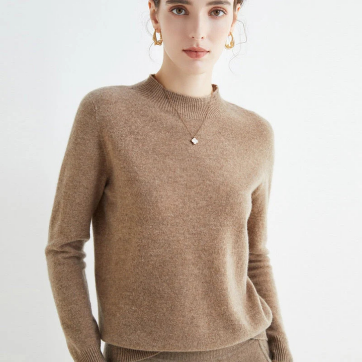 Maglione in cashmere e seta Maglione leggero a maglia Maglione in cashmere