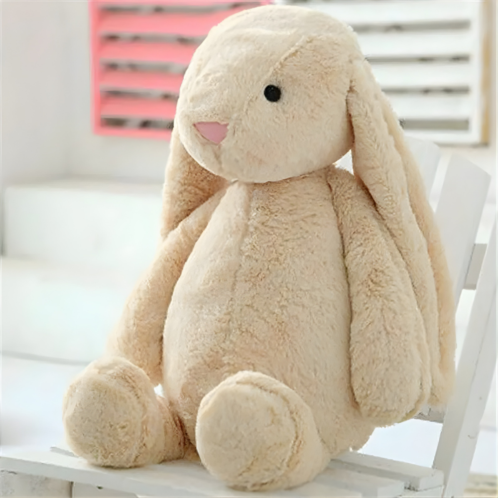 Plyšový zajíček Bunnycat měkká dlouho ušní králíková panenka plyšová hračka dárek