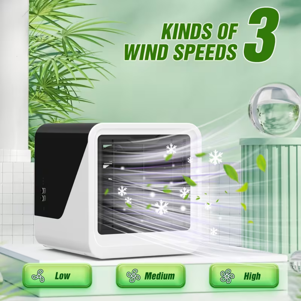 Přenosná klimatizace Mini chladicí ventilátor USB tichý