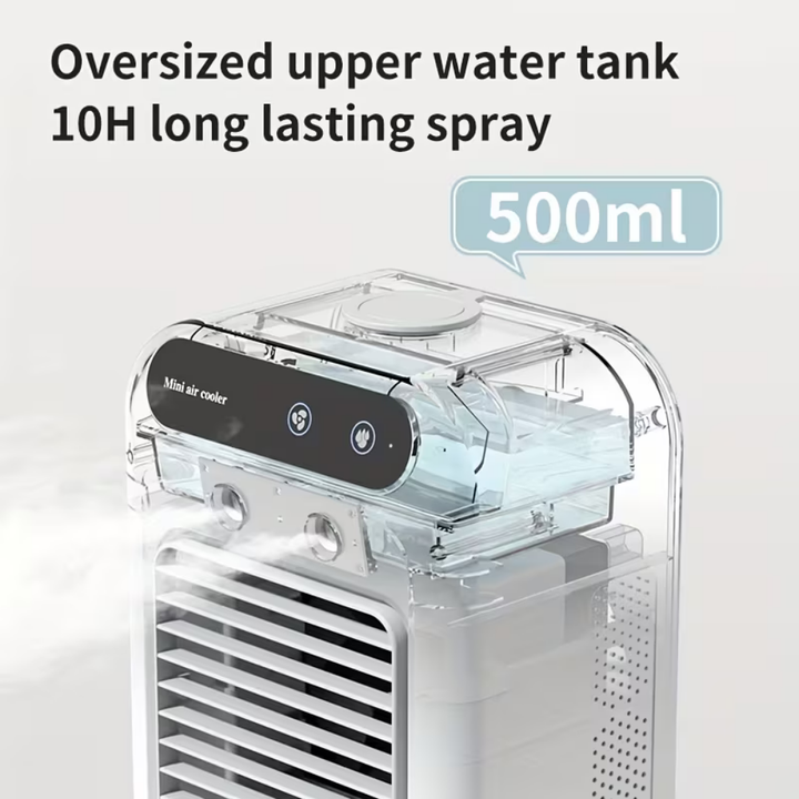 Portable Air Conditioner Mini Desktop Cooling Fan USB Rechargeable