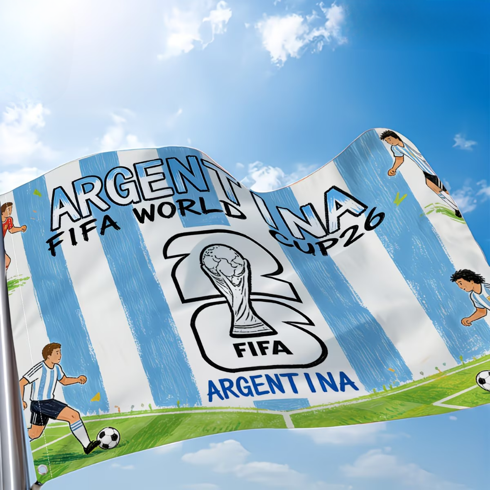Fußball-Gartenflagge Argentinien Weltmeisterschaft Außenbanner
