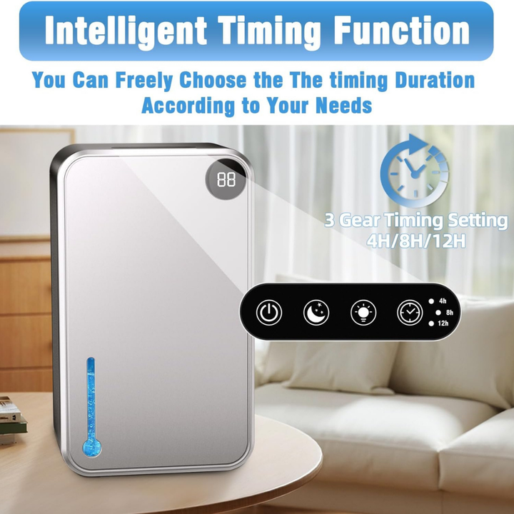 Dehumidifier Portable Quiet Air Dryer Compact Home Moisture Control
