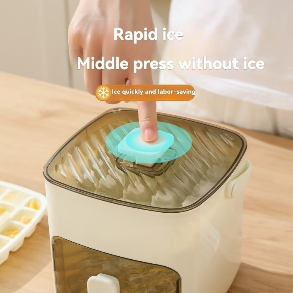 Vassoio Refrigerante per Ghiaccio con Capacità Grande, Contenitore di Conservazione per Congelatore
