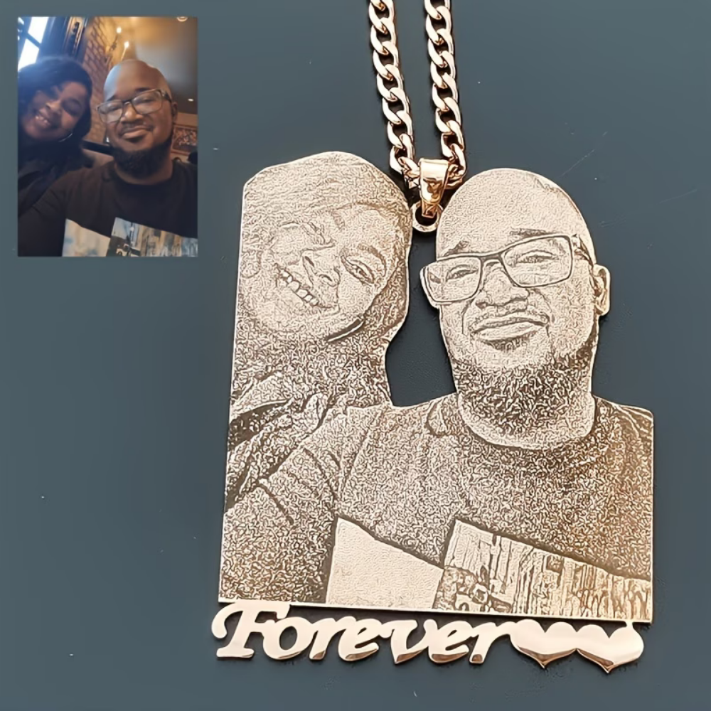 Photo Necklace Personalized Pendant Mothers Day Gift