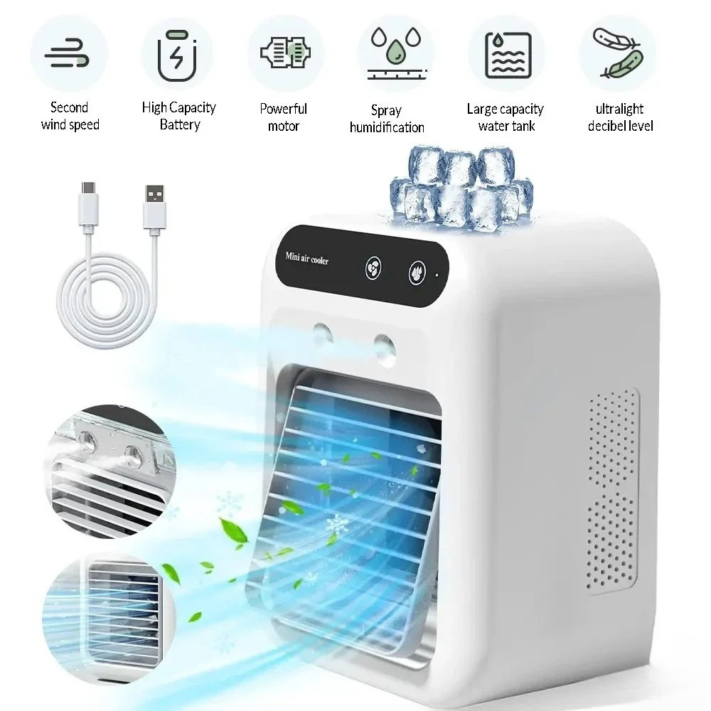 Evaporative Cooler Portable USB Cooling Fan Humidifier