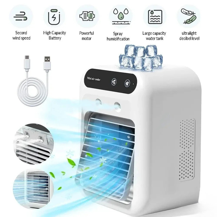 Evaporative Cooler Portable USB Cooling Fan Humidifier