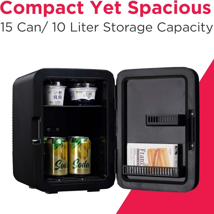 Mini Fridge Portable Beverage Cooler Bedroom Office Car