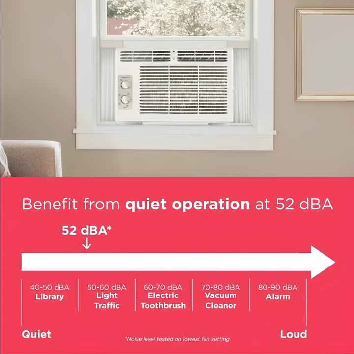 Window AC Unit Energy Efficient Air Conditioner Remote