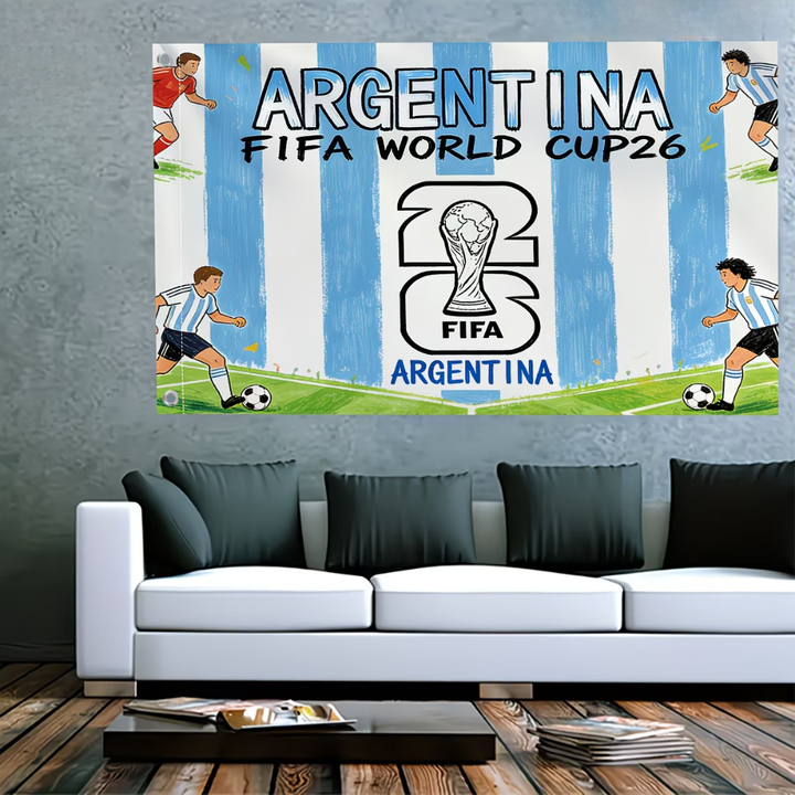 Fußball-Gartenflagge Argentinien Weltmeisterschaft Außenbanner