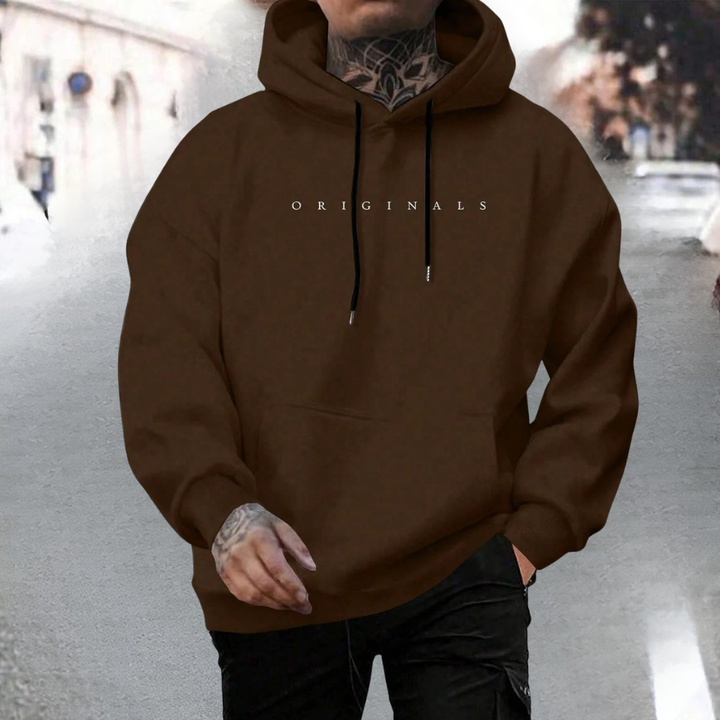Men's Hooded Sweatshirt Casual Oversized Cotton Pullover