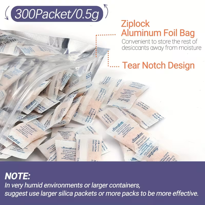 Dehumidifier Silica Gel Moisture Absorber Storage Packets