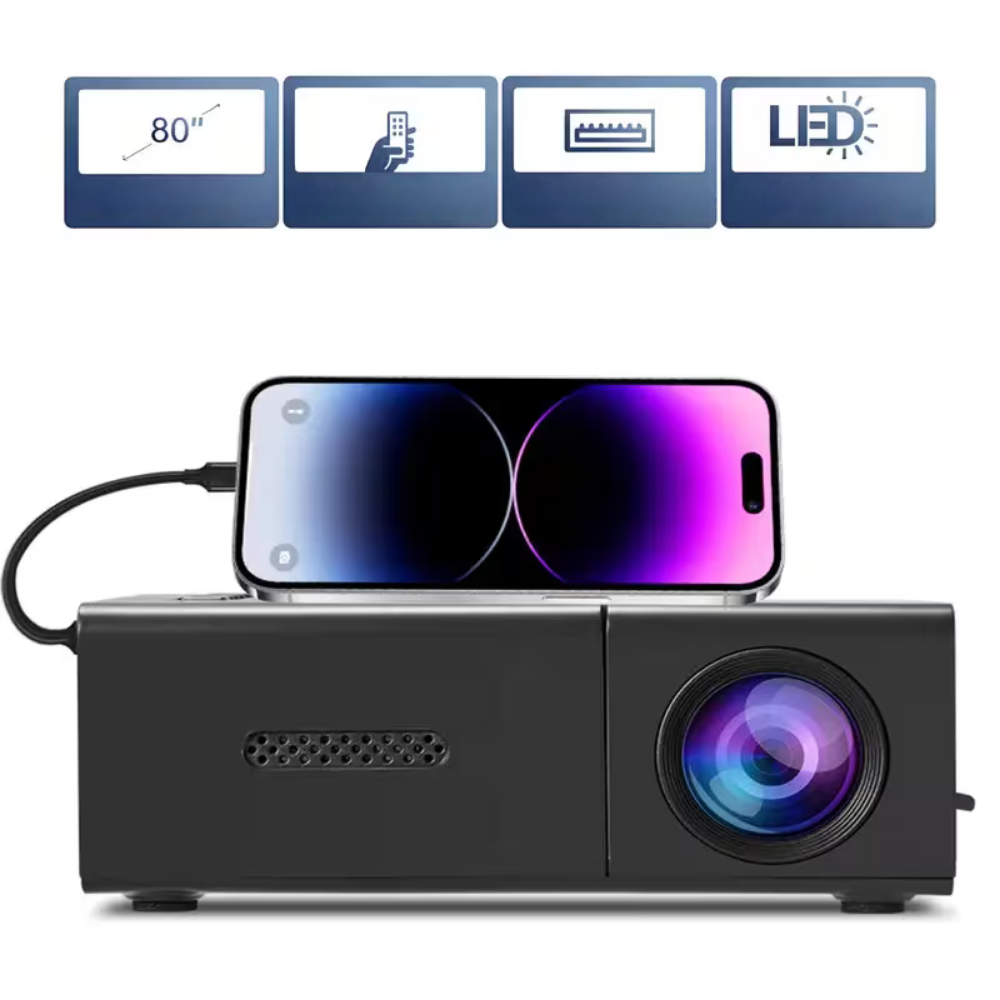 Mini proiettore portatile World Cup 720P Home Theater USB Video