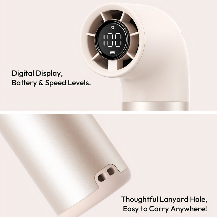 Cooling Portable Fan Handheld Rechargeable Foldable