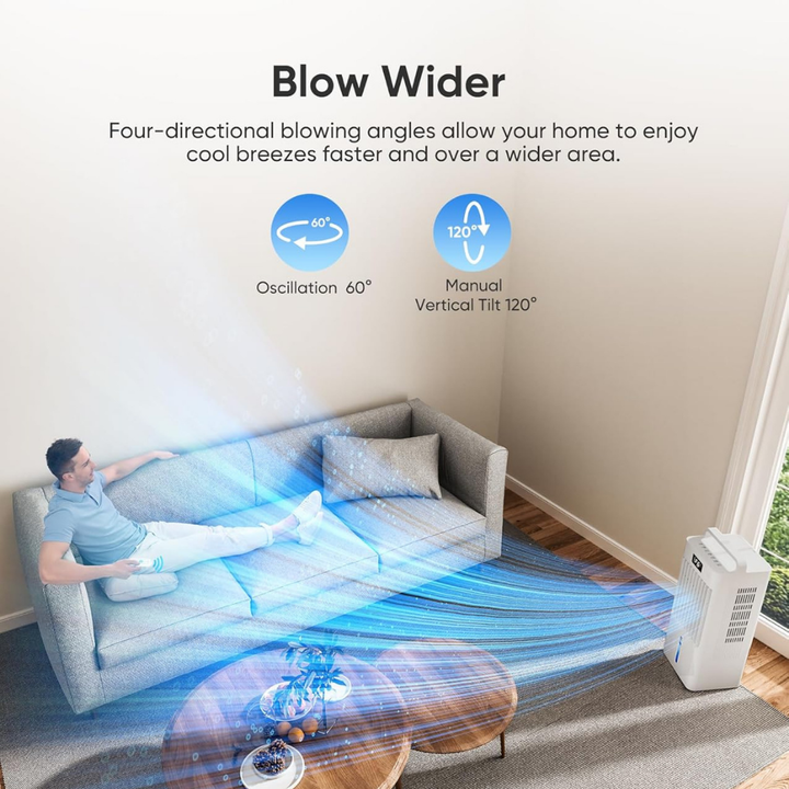 Portable Air Conditioner Evaporative Cooling Fan Large Tank Quiet Unit