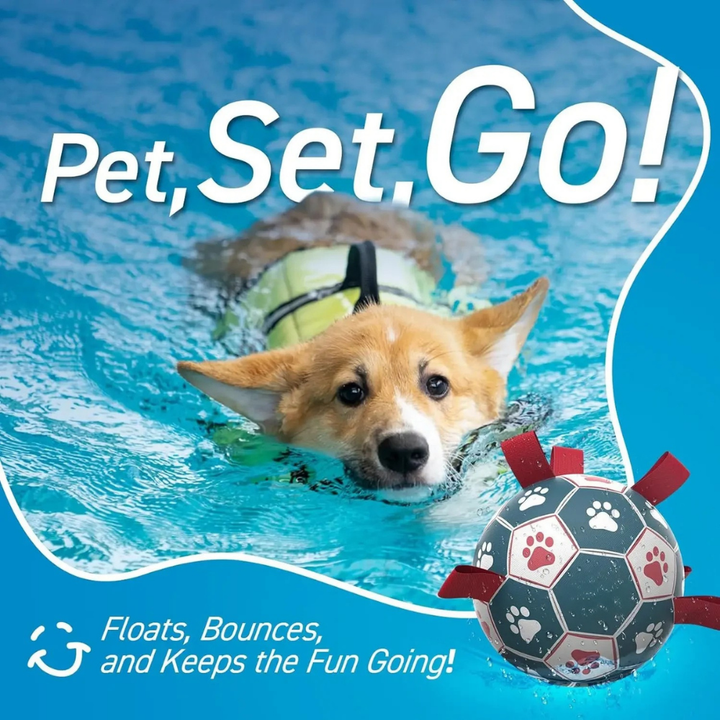 World Cup Durable Dog Toy Dog Soccer Ball Dual Grip Mesh Rugged
