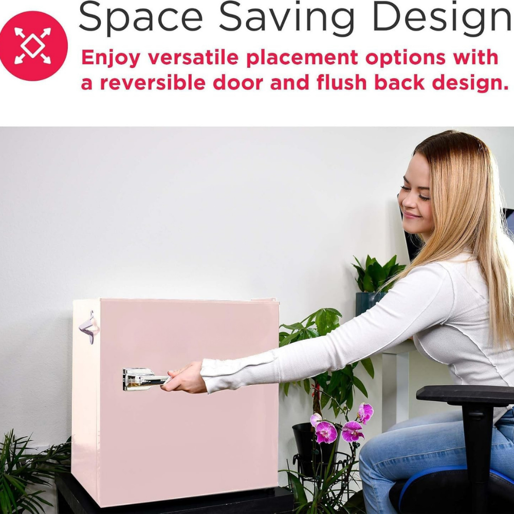 Mini frigorifero frigorifero per bevande con porta in vetro compatto