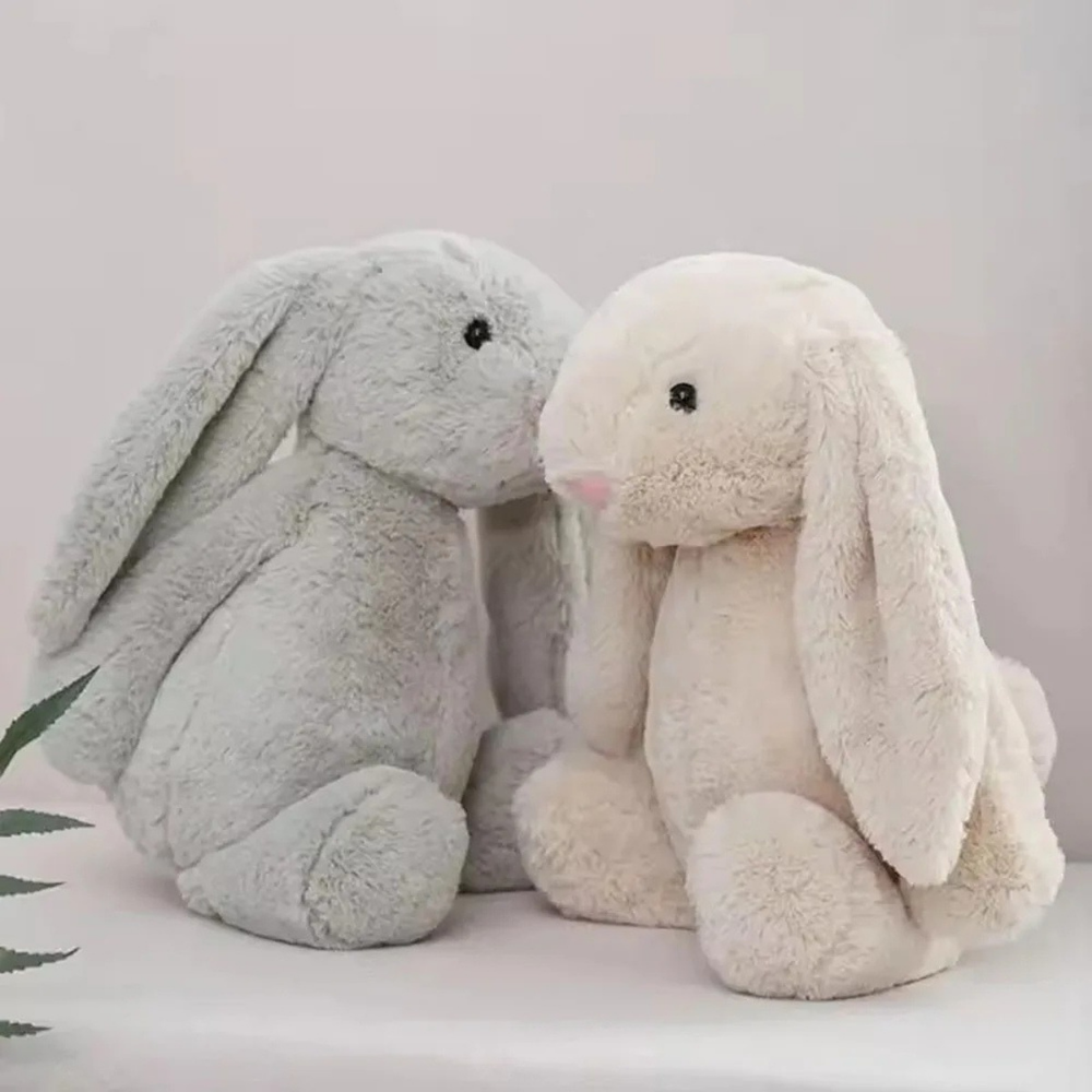 Plyšový zajíček Bunnycat měkká dlouho ušní králíková panenka plyšová hračka dárek