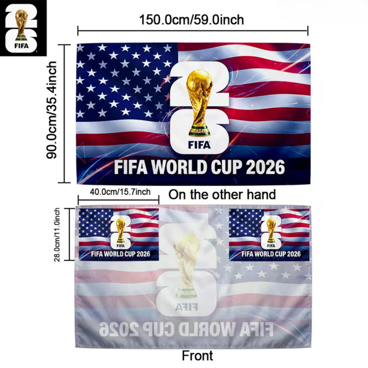 USA-Flagge WM-Fan-Cape Banner Polyester Stadion Unterstützung