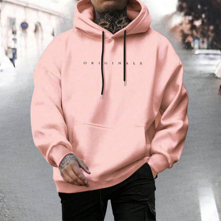 Men's Hooded Sweatshirt Casual Oversized Cotton Pullover