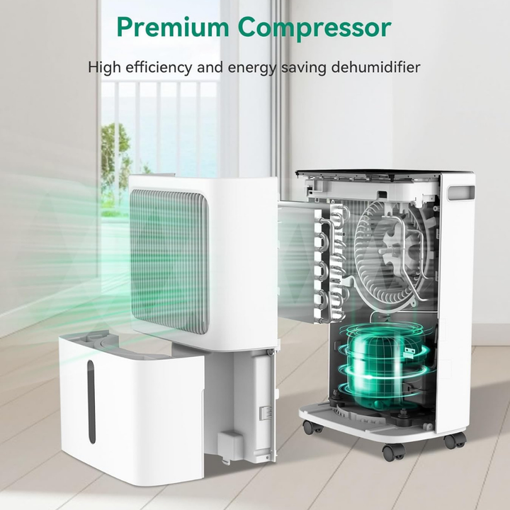 Dehumidifier Large Capacity Smart Control Quiet Home Moisture Removal