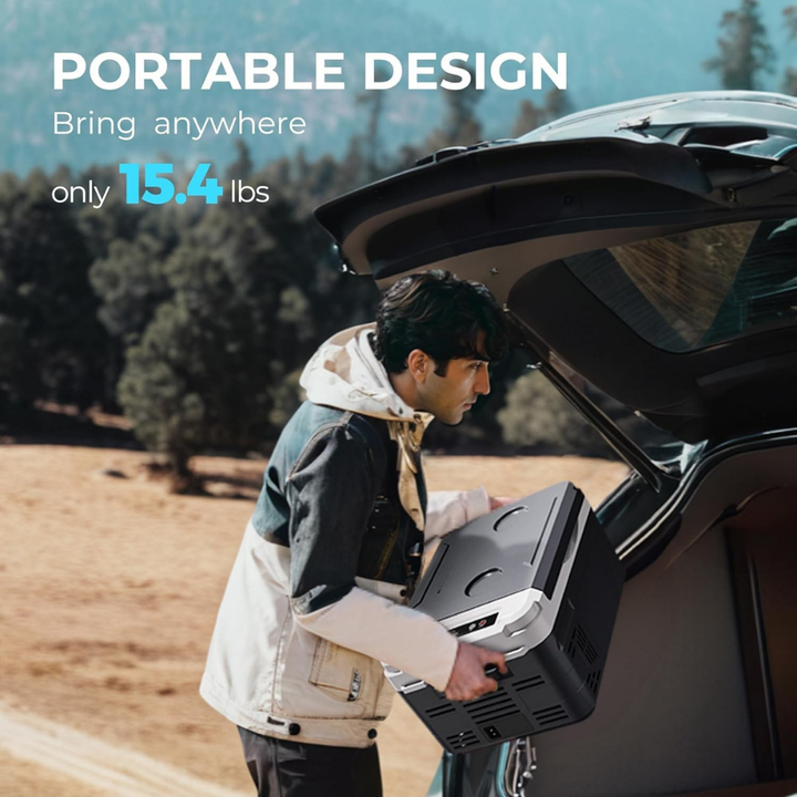 Mini frigorifero portatile con congelatore per auto e controllo tramite app