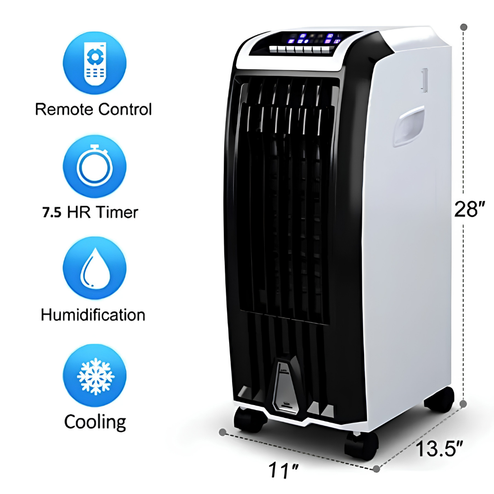 Condizionatore d'Aria Portatile Ventilatore di Raffreddamento Telecomando Senza Finestra