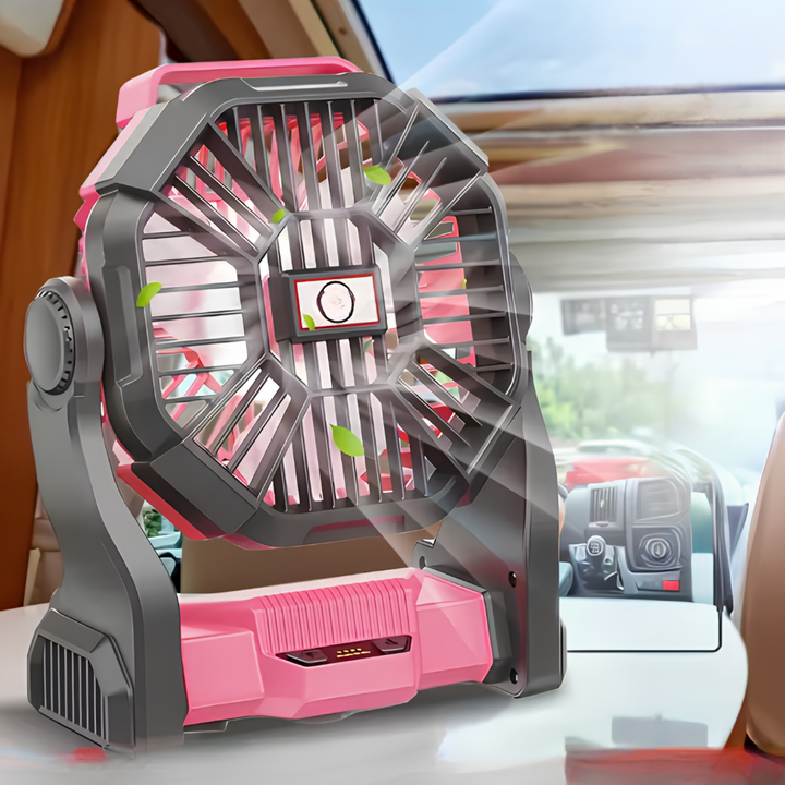 Desk Fan Portable Cooling Fan Rechargeable Camping Air Cooler