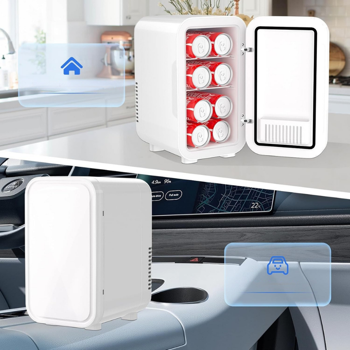 Mini Fridge Portable Cooler Compact Beverage Refrigerator