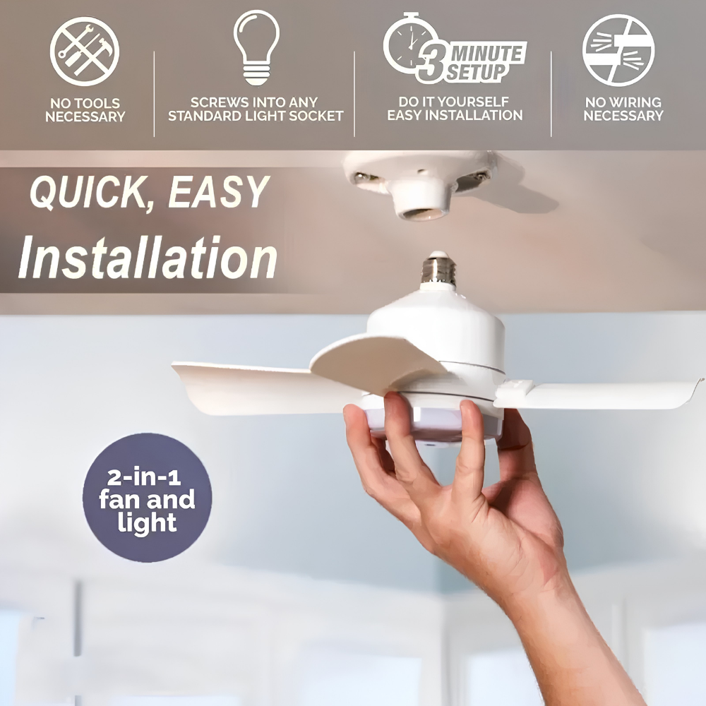 Ceiling Fan Light Flush Mount Remote Control LED