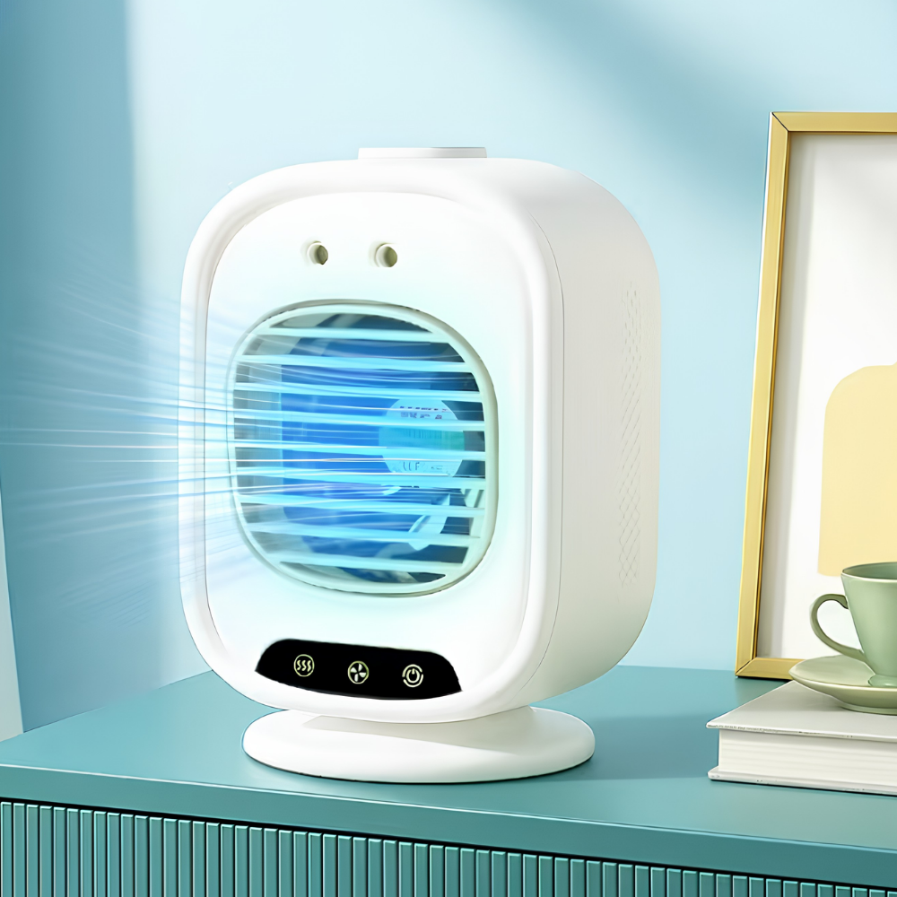 Portable Air Conditioner Mini Desk Cooling Fan USB Rechargeable
