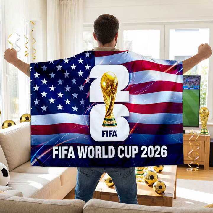 USA-Flagge WM-Fan-Cape Banner Polyester Stadion Unterstützung