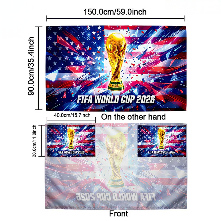 Pláštěnka s vlajkou USA na mistrovství světa - fanouškovská vlajka na fotbalový stadion