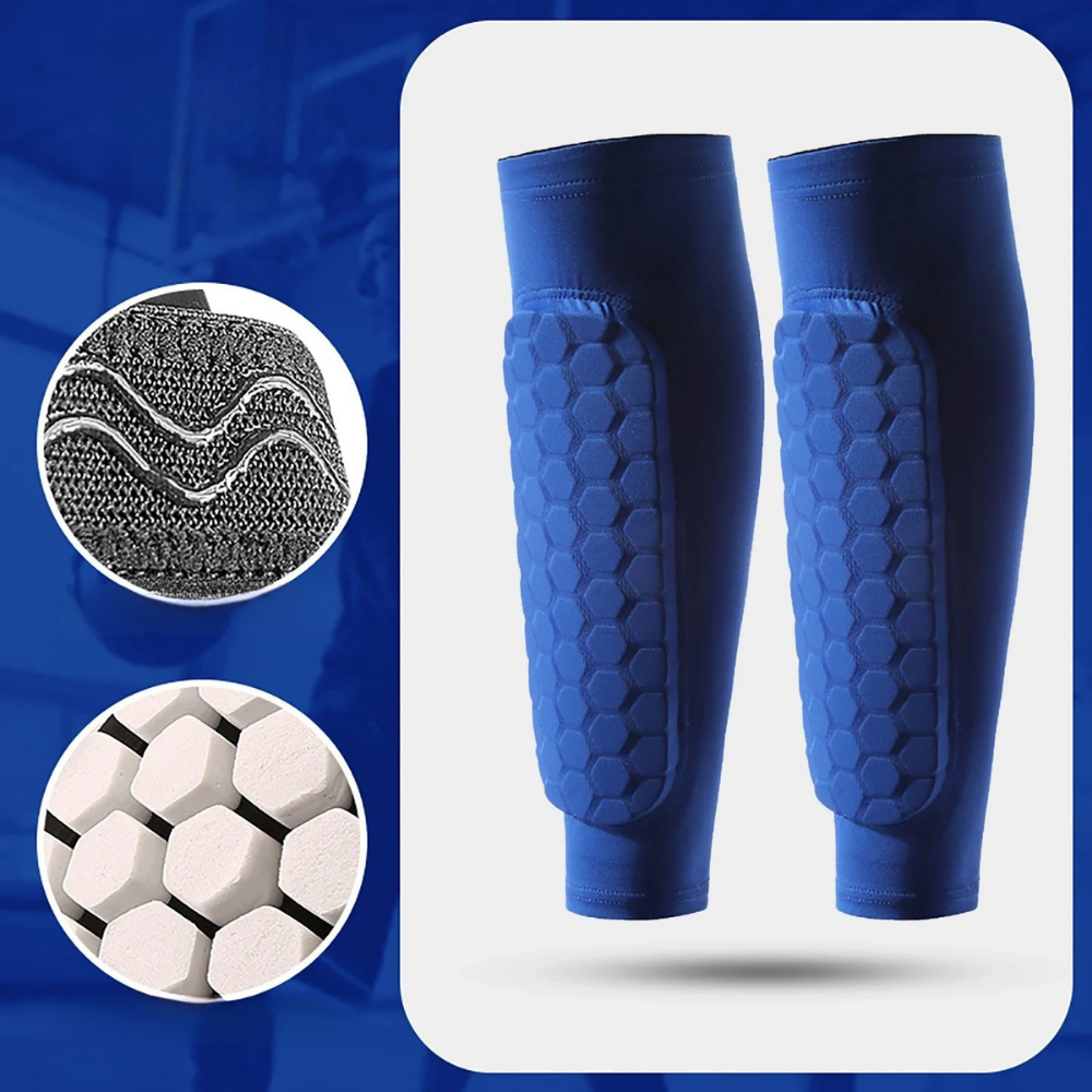 World Cup Honeycomb Padded Football Shin Guard Soccer Socks