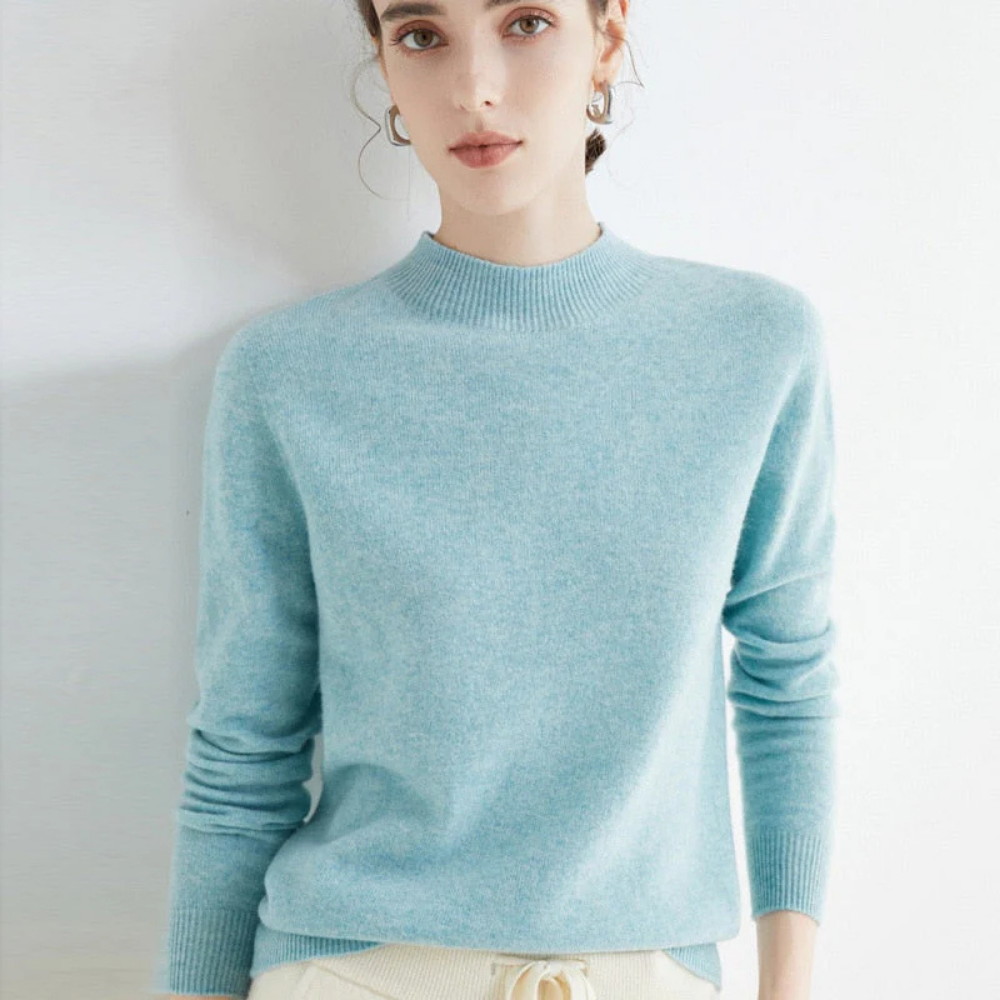 Maglione in cashmere e seta Maglione leggero a maglia Maglione in cashmere